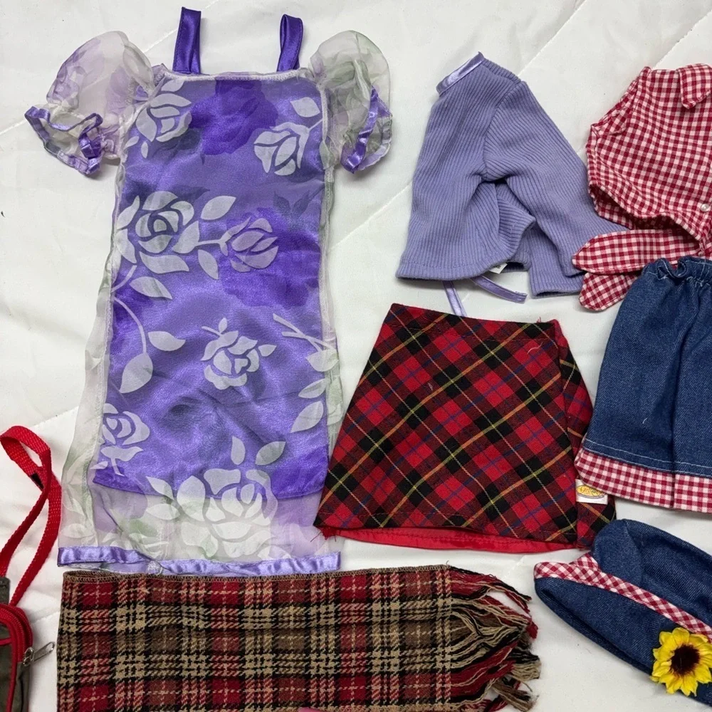 Bundle Doll Clothing, Accessories- bags, backpacks, purses hats, scarves Set 18”